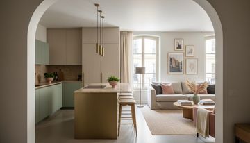 Aménagement cuisine ouverte sur salon : plans et prix 2026