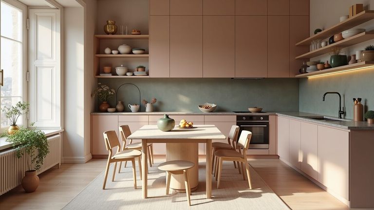 Cuisine 2026 : les 7 tendances déco, couleurs et matériaux : L'îlot multifonction : cœur vivant de la cuisine ouverte