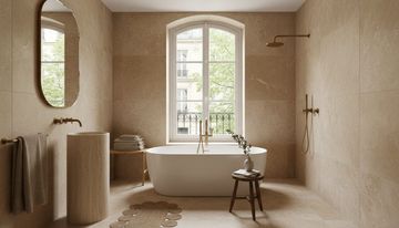 Salle de bain travertin, prix et entretien en 2026