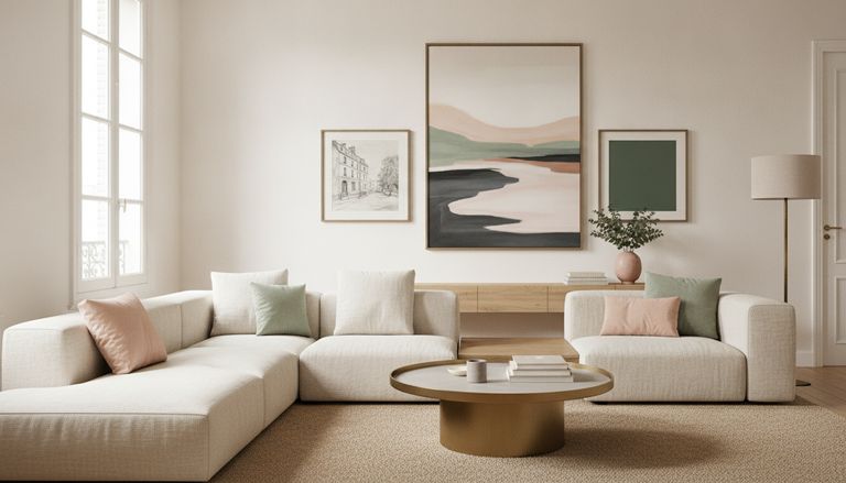 Tableaux modernes pour salon : 10 idées déco et conseils 2026 : Quelle couleur choisir pour un tableau chic dans le salon