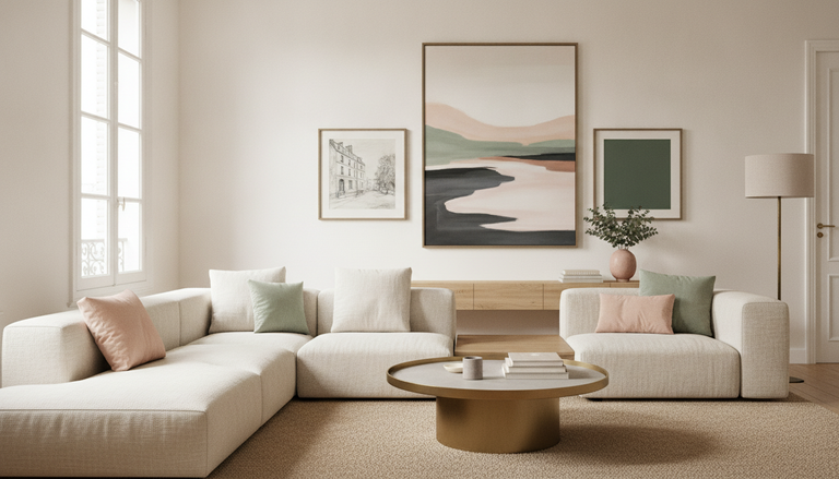 Tableaux modernes pour salon : 10 idées déco et conseils 2026 : Quelle couleur choisir pour un tableau chic dans le salon