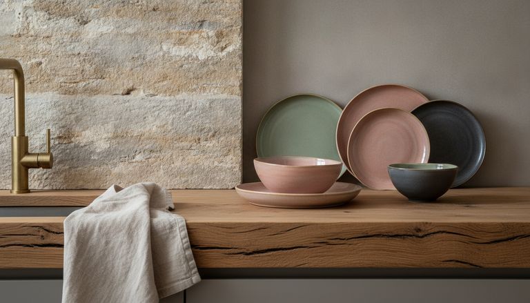 Tendance cuisine 2026 : couleurs, matériaux et prix au m² : Le retour aux matériaux bruts : bois, pierre et céramique