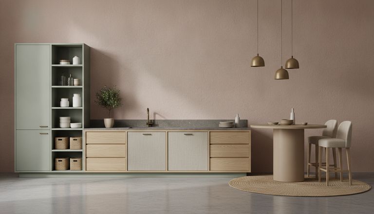 Tendance cuisine 2026 : couleurs, matériaux et prix au m² : Aménagement sans îlot : les alternatives qui fonctionnent